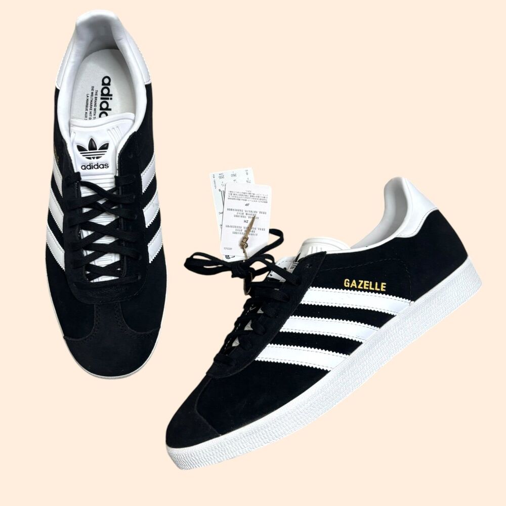 Adidas Gazelle Black Suede Shoes